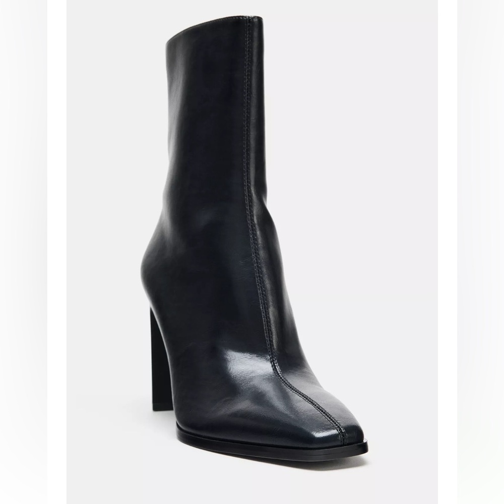 NEW! Zara 4’ Heeled Ankle Boots Size 41 or 10 (US) - Picture 4 of 12